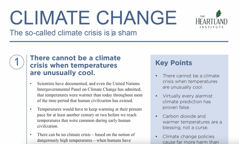 CLIMATE CHANGE: The so-called climate crisis is a sham - The Heartland ...