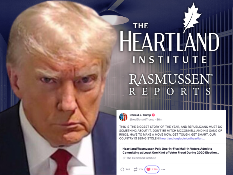 jail for election questions heartland institute rasmussen poll december 2023