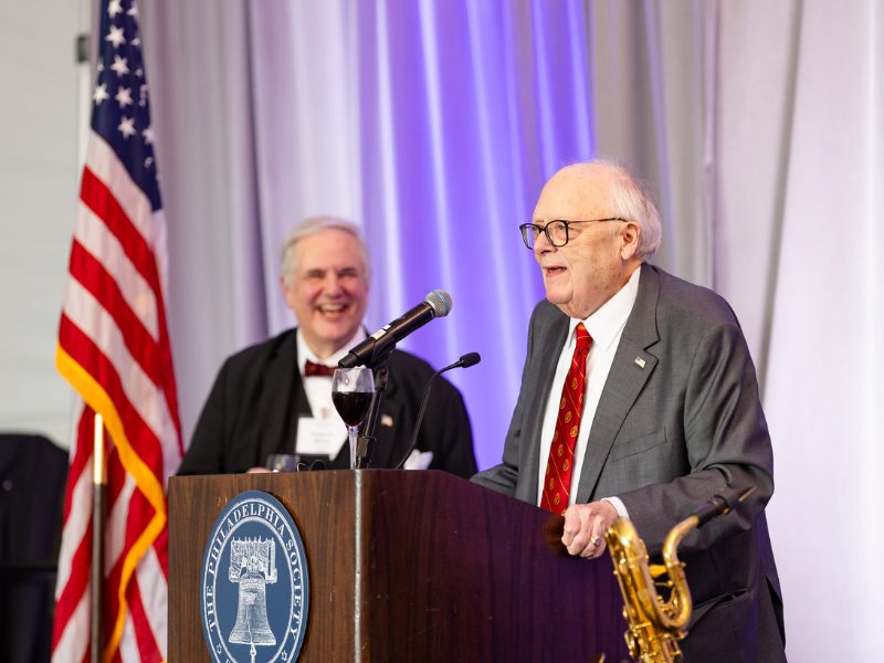 Ed Feulner Joseph Morris Heartland Philadelphia Society