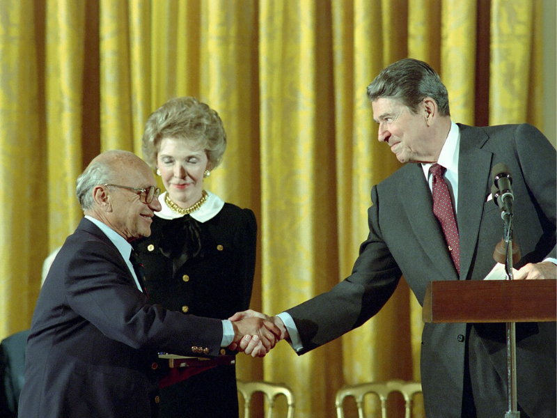 Milton Friedman Ronald Reagan